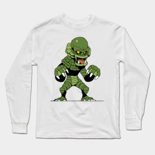 the green clawed beast in the ohio river quitman Long Sleeve T-Shirt